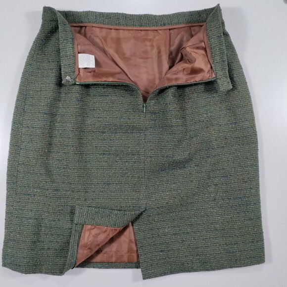 Petite Sophisticate Suit Wool Blend Blazer & Skirt Sexy Librarian Teacher Sz 8 - Picture 9 of 16